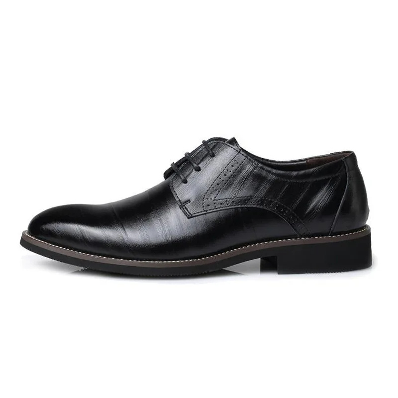 Men's Smart Vegan Leather Oxford Shoes with Classic Lace-Up Closure | Eco-Friendly Materials for All Seasons